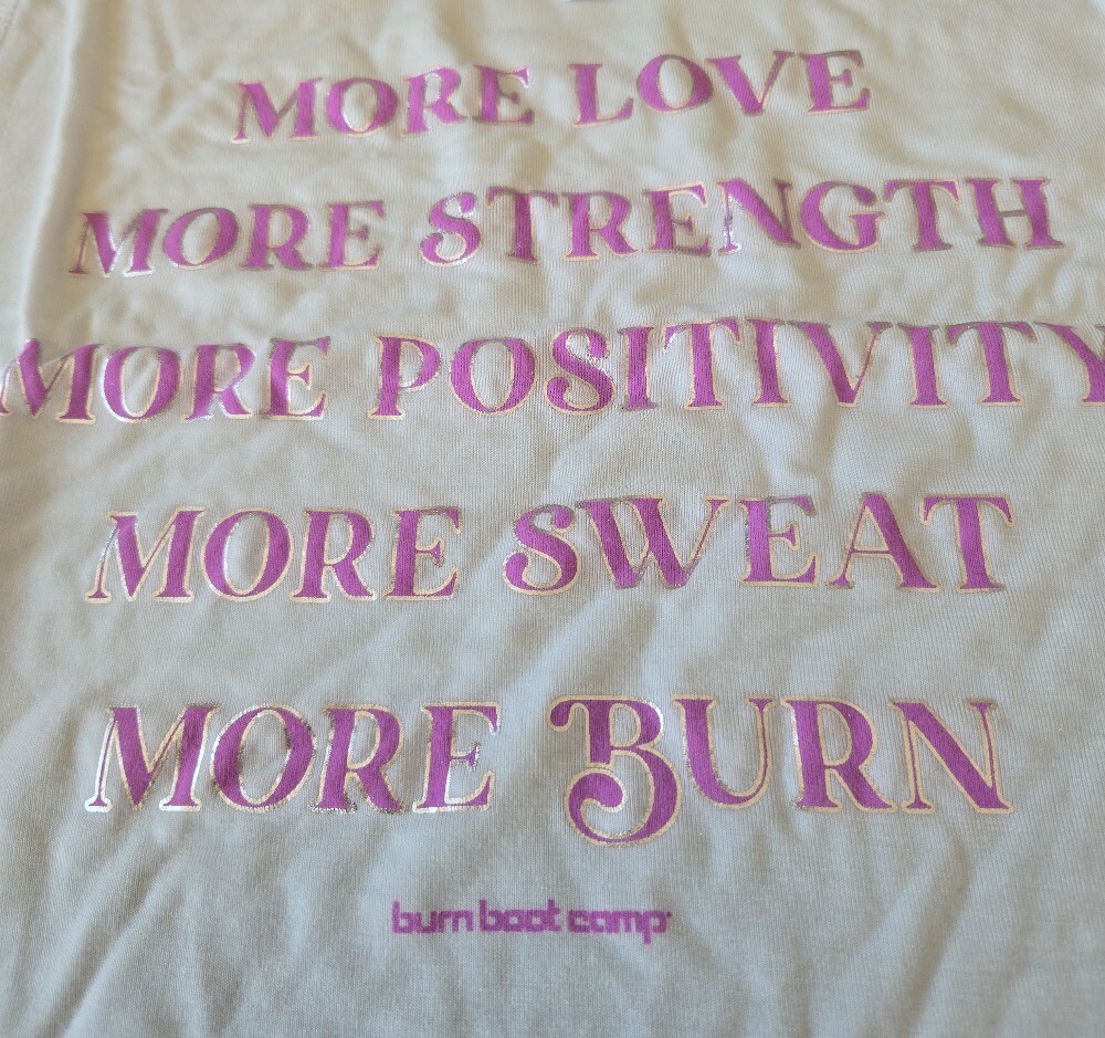 Burn Boot Camp Pink Metallic Script - Picture 2 of 7